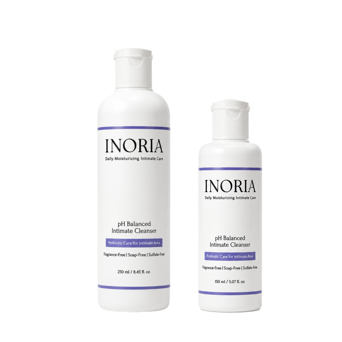 INORIA cleanser 150ml and 250ml